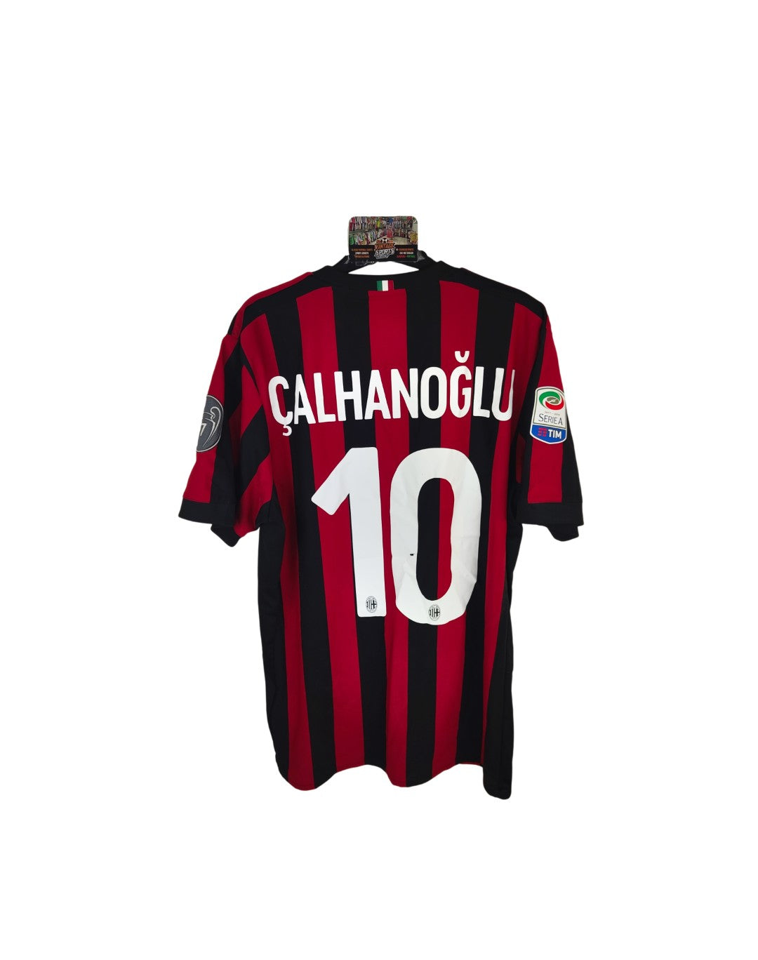AC Milan Calhanoglu チャルハノール ミラン ユニフォーム AC Milan Home Football Shirt 2017-2018 (M) #10 Calhanoglu