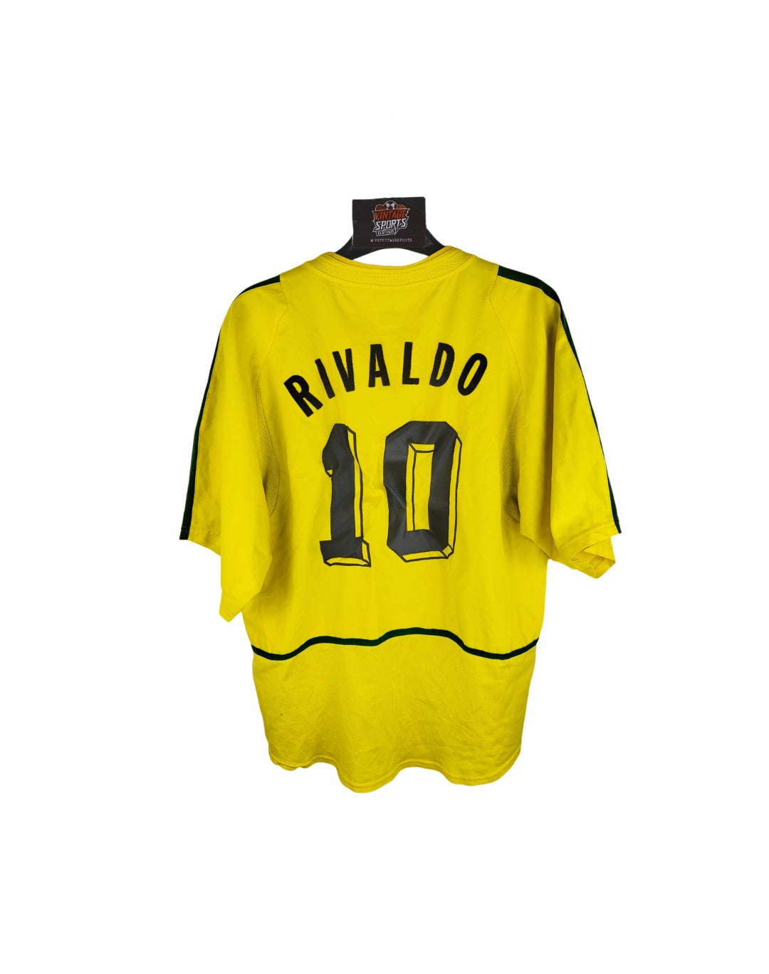 Nike Brazil ユニフォーム archive RIVALDO Brazil Home Football Shirt 2002-2004 (M) 10 Rivaldo
