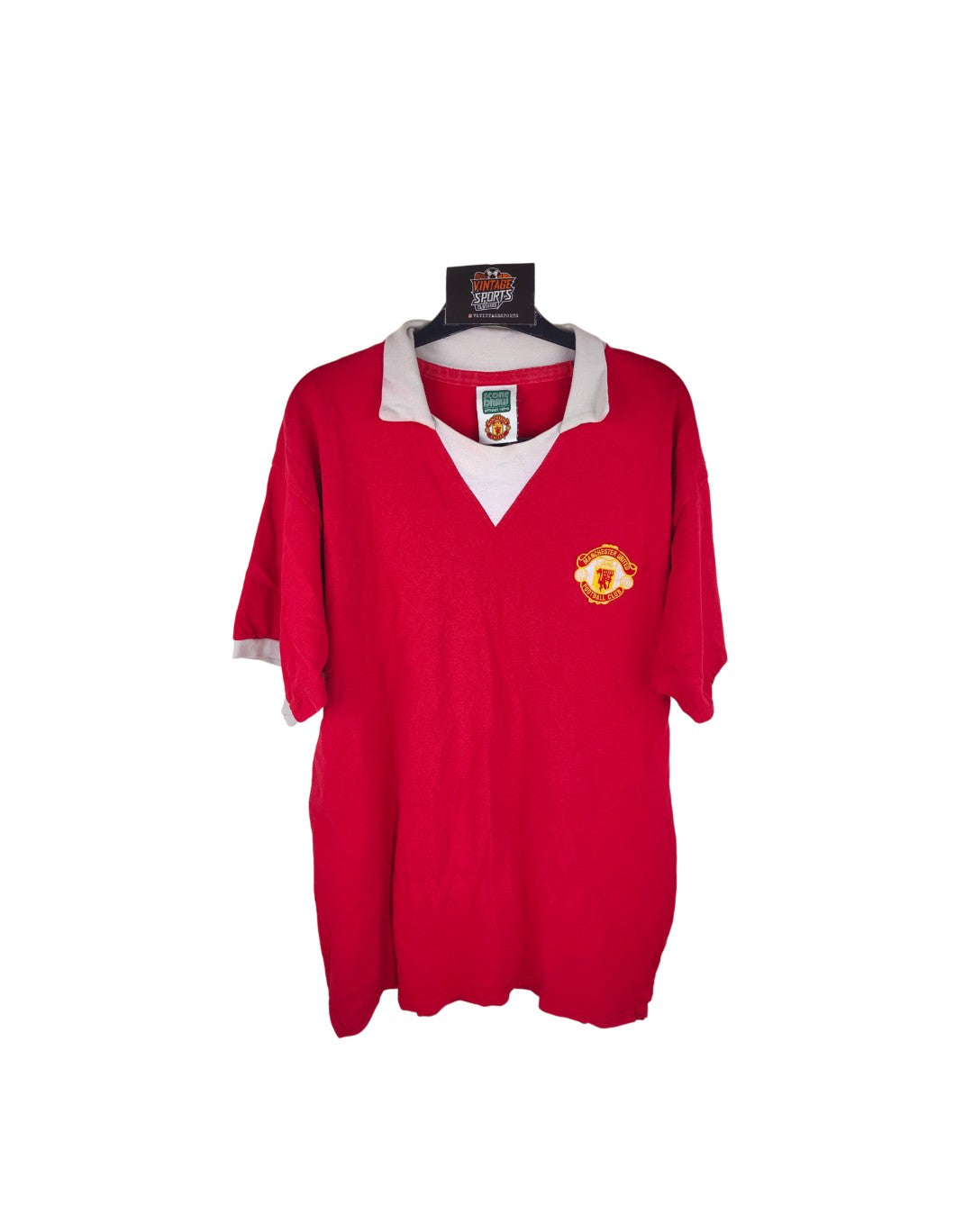 Manchester United Official Retro Home Football Shirt 1972-1975 (XL)