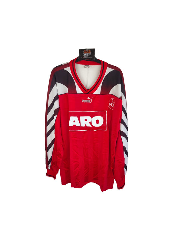 1.FC Nurnberg Long Sleeve Home Football Shirt 1995-1996 (XL) 10
