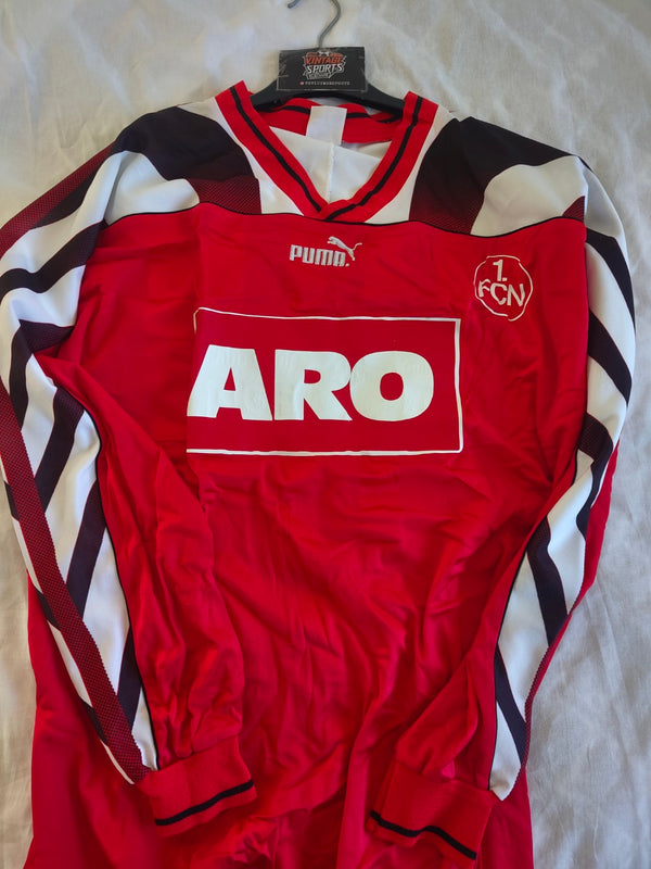 1.FC Nurnberg Long Sleeve Home Football Shirt 1995-1996 (XL) 10