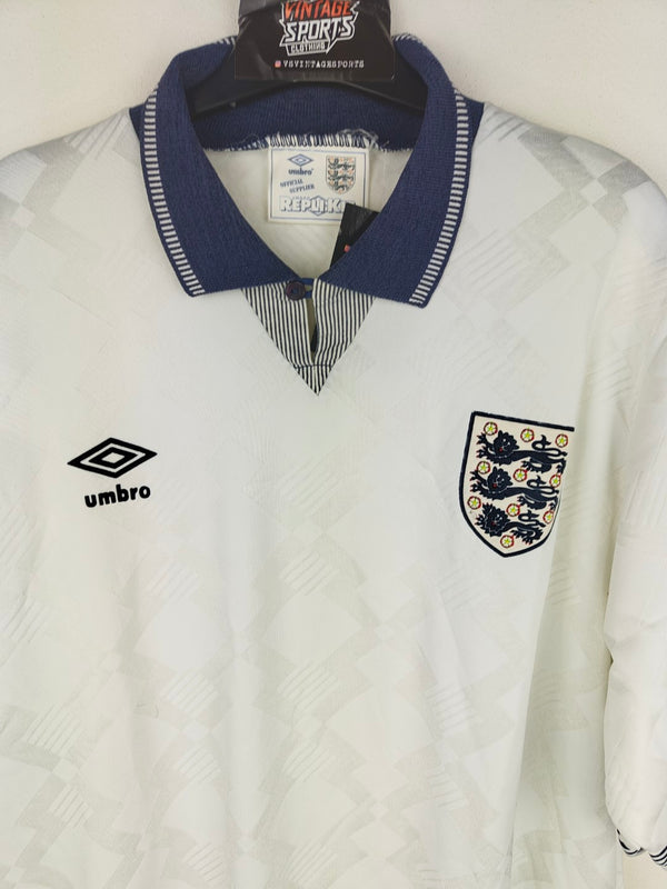 England Home Football Shirt 1990-1994