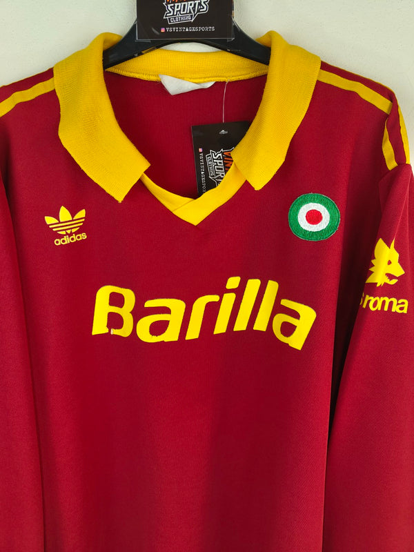 AS Roma 1991-1992 Home Football Shirt