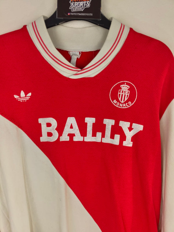 AS Monaco 1985-1987 Home Football Shirt