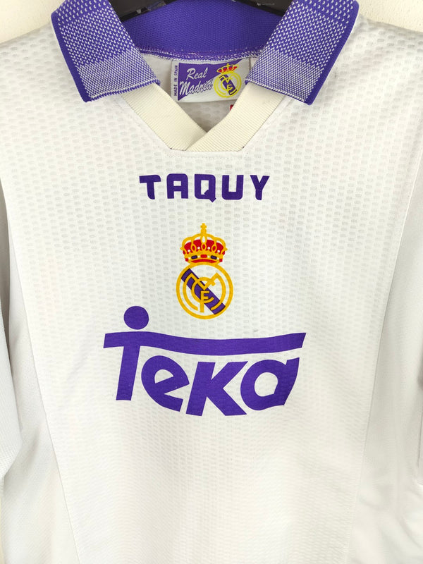 Real Madrid 1996-1997 Home Football Shirt - 8 Mijatovic