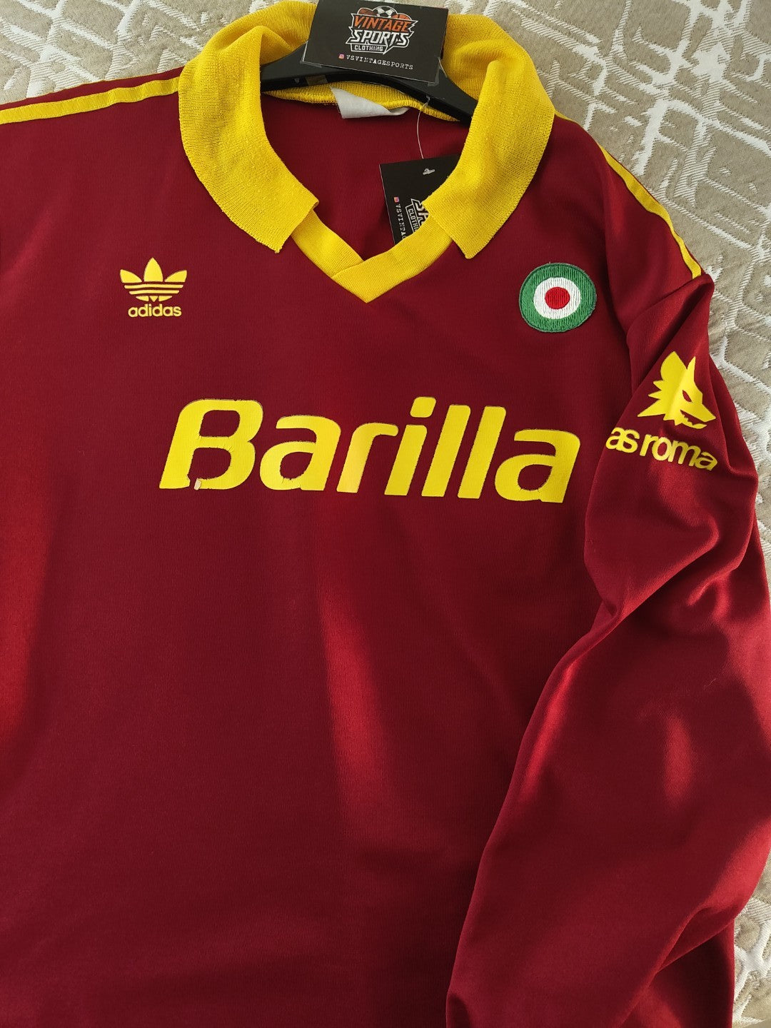 AS Roma 1991-1992 Home Football Shirt