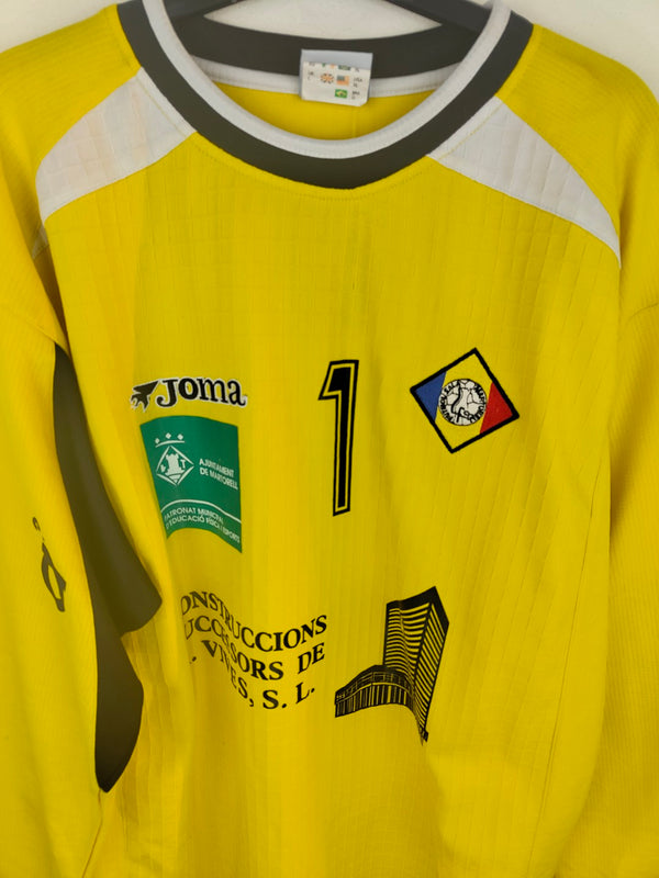 Matchworn FS Martorell 2000s Goalkeeper Futsal Shirt - Number 1