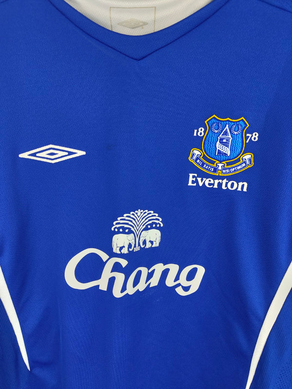 Everton FC 2005-2006 Home Football Shirt - Johnson 8