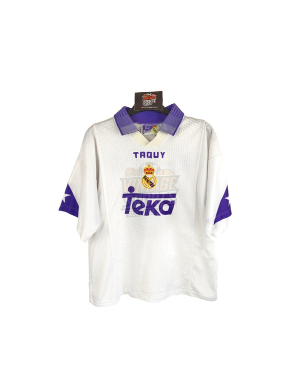 Real Madrid 1996-1997 Home Football Shirt - 8 Mijatovic