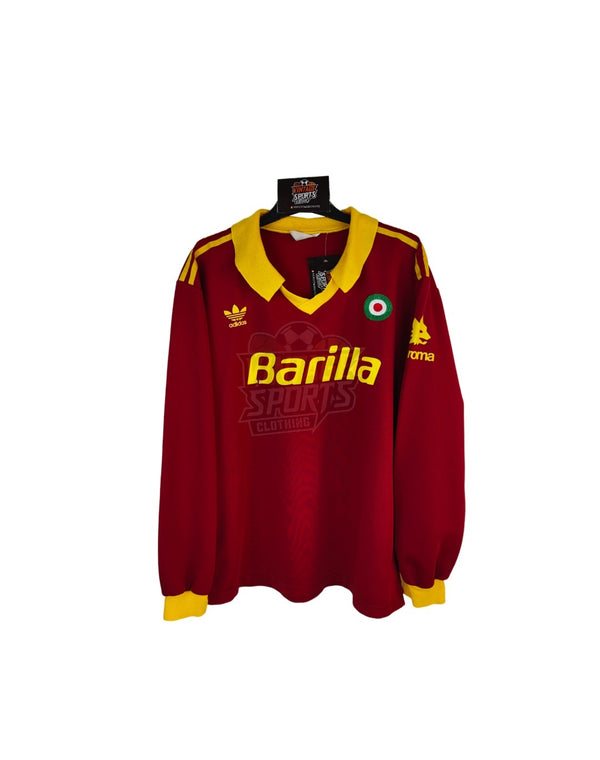 AS Roma 1991-1992 Home Football Shirt