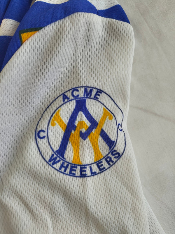 ACME Wheelers Cycling Full Zip Shirt Jersey 1990s (L)