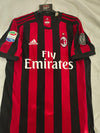 AC Milan Home Football Shirt 2017-2018 (M) #10 Calhanoglu