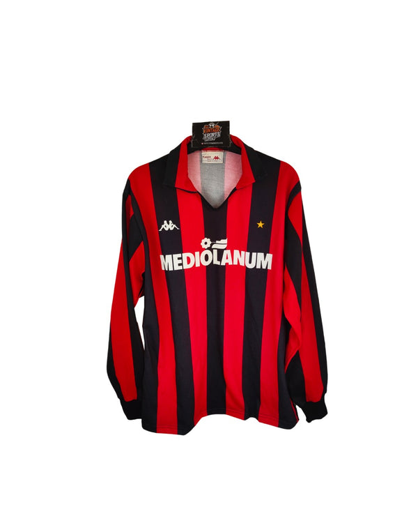 AC Milan Long Sleeve home Football Shirt 1987-1989 (L)