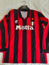 AC Milan Long Sleeve home Football Shirt 1993-1994 (S)