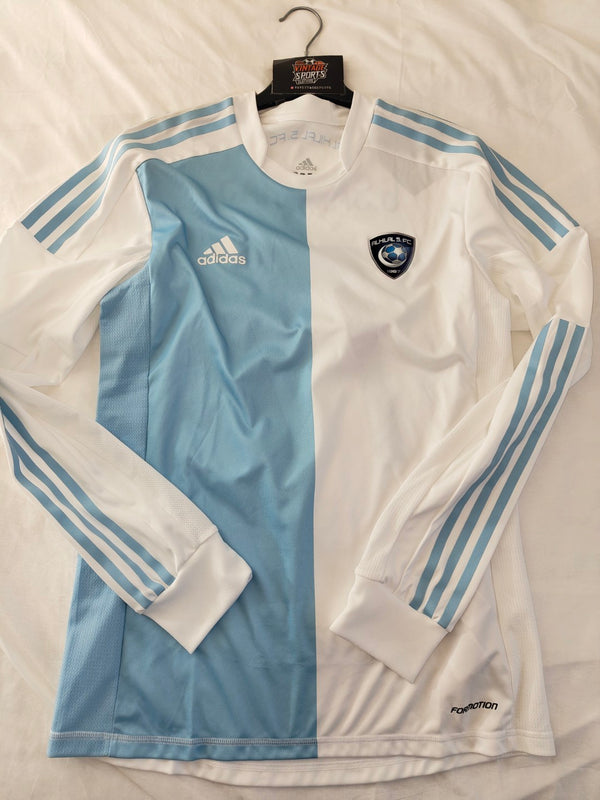 AL Hilal Issue Long Sleeve Away Football Shirt 2014-2015 (M) #77 Samaras