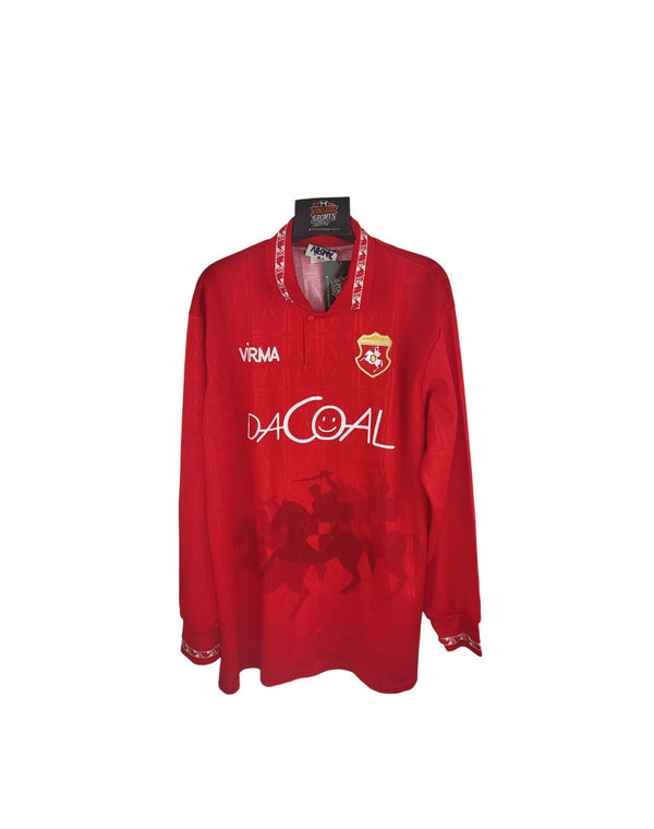 Ancona Calcio Long Sleeve Home Football Shirt 1995-1996 (S)