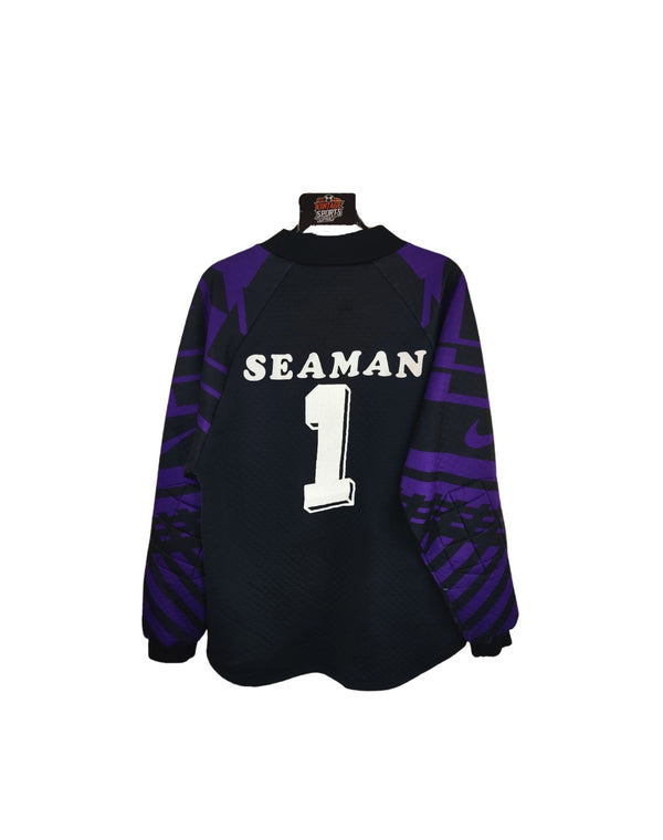 Arsenal FC Goalkeeper Football Shirt 1995-1996 (S) 1 Seaman