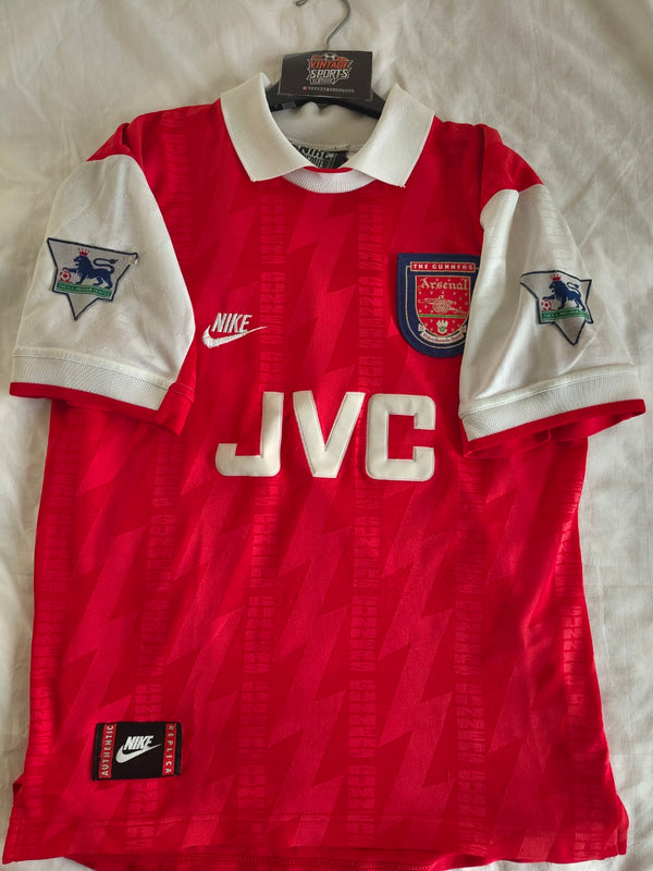 Arsenal FC Home Football Shirt 1994-1996 (S) 15 Schwarz