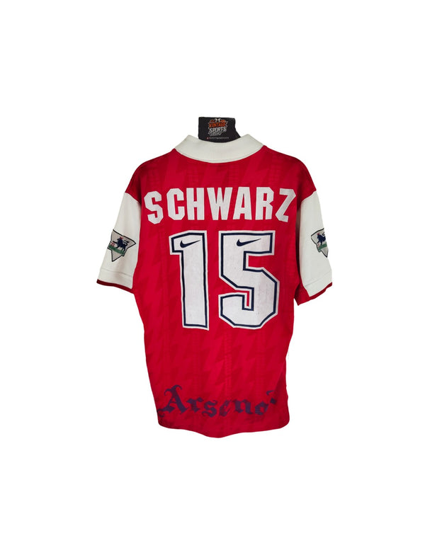 Arsenal FC Home Football Shirt 1994-1996 (S) 15 Schwarz