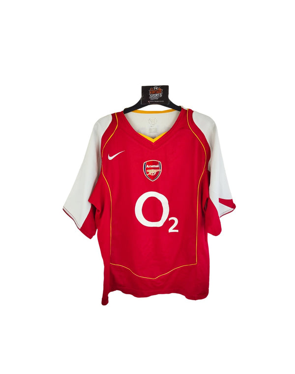 Arsenal FC Home Football Shirt 2004-2005 (M) #14 Henry