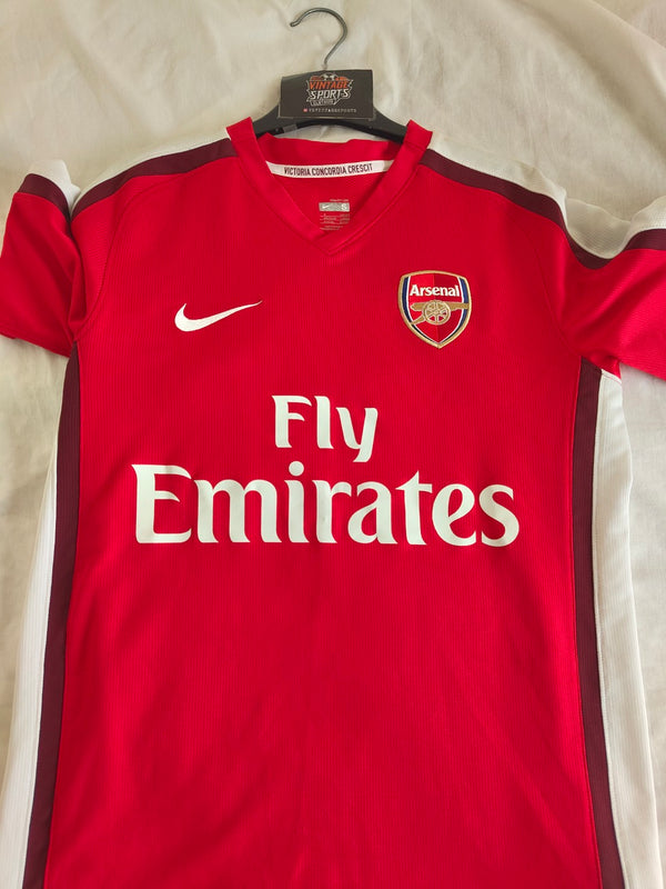 Arsenal FC Home Football Shirt 2008-2010 (S) 8 Nasri