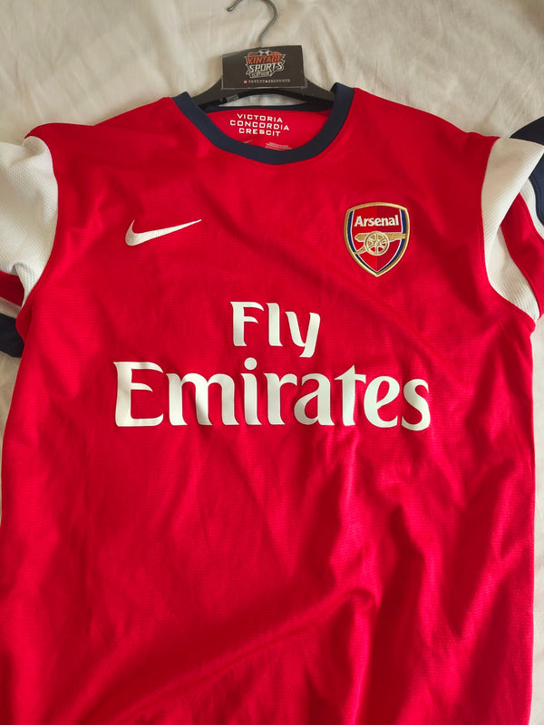 Arsenal FC Home Football Shirt 2012-2014 (M) 15 Chamberlain