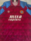 Aston Villa Home Football Shirt 1990-1992 (L)