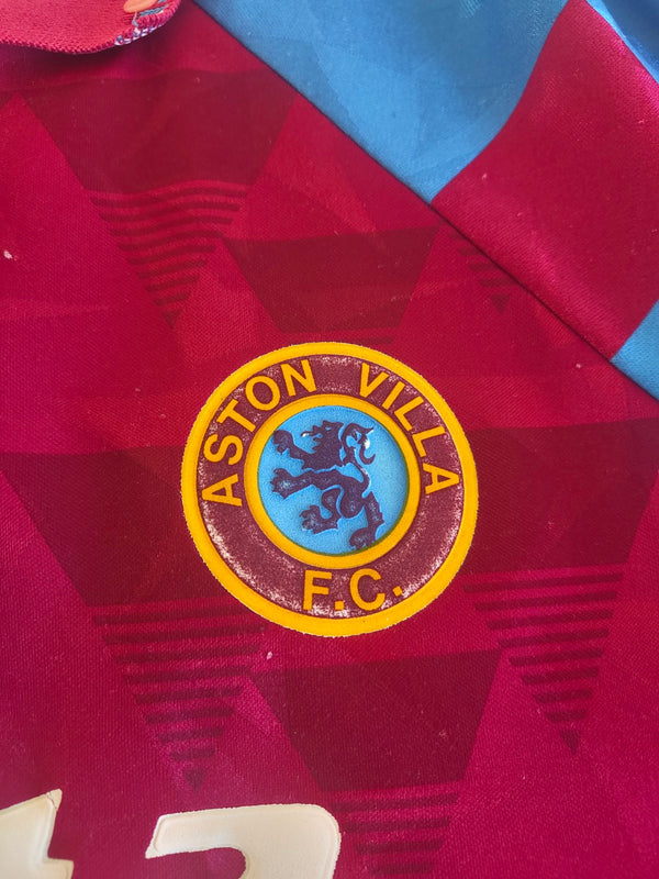 Aston Villa Home Football Shirt 1990-1992 (L)