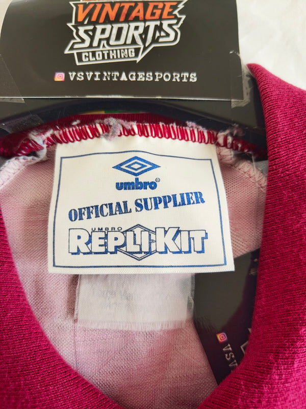 Aston Villa Home Football Shirt 1990-1992 (M)