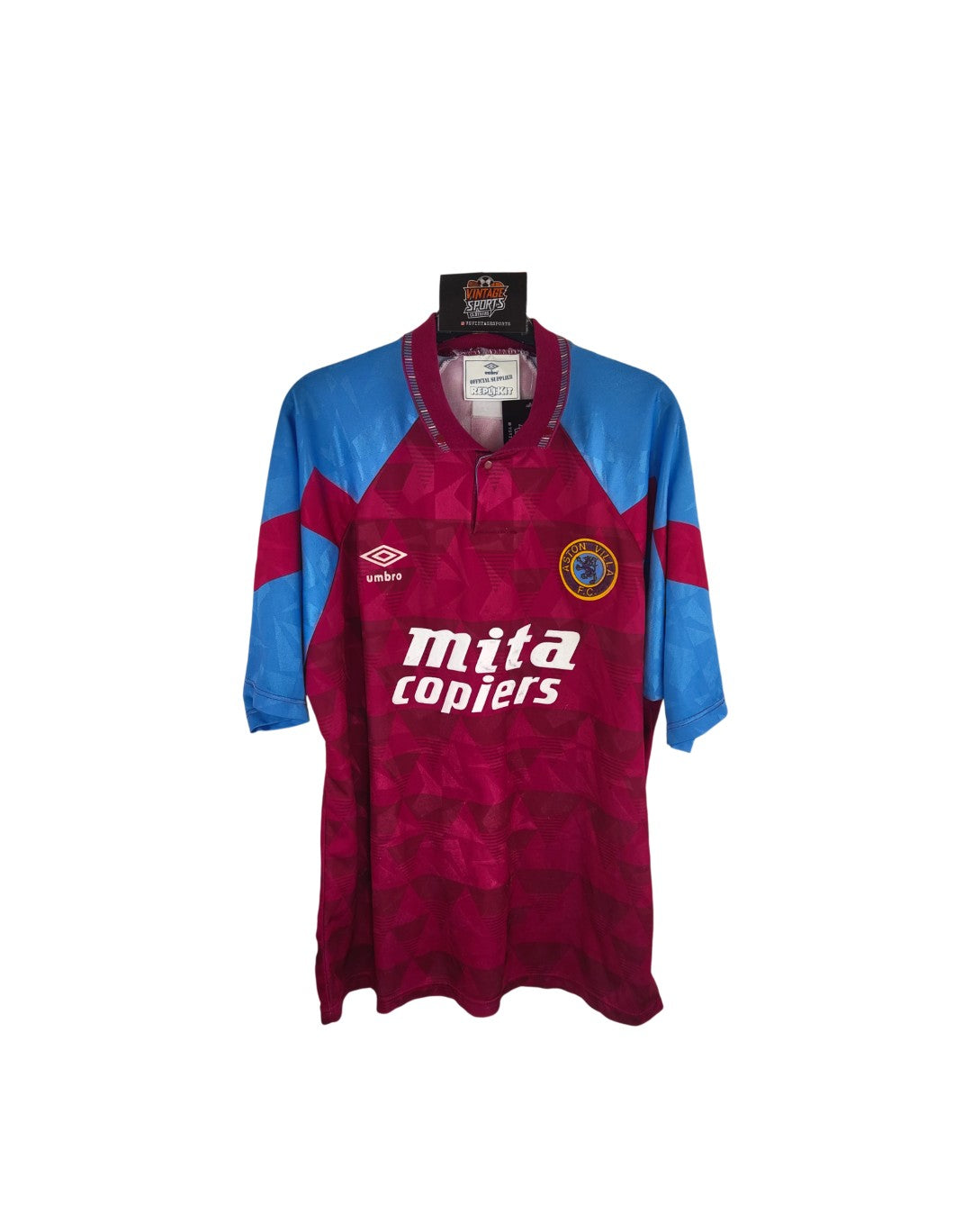 Aston Villa Home Football Shirt 1990-1992 (M)