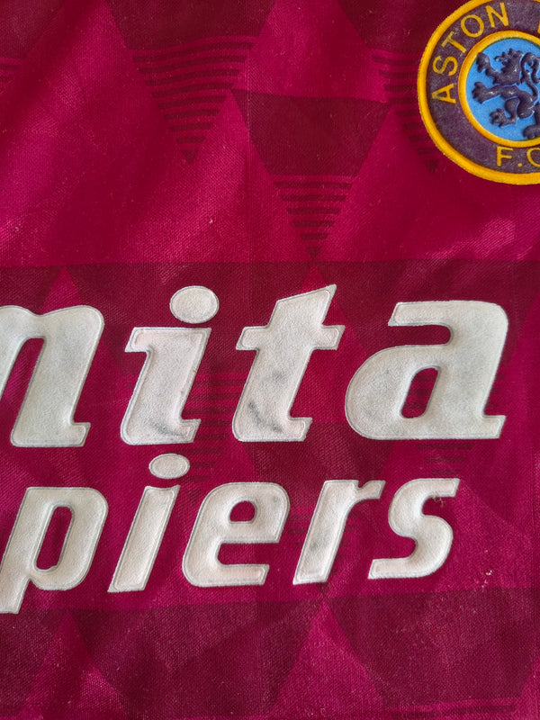 Aston Villa Home Football Shirt 1990-1992 (M)