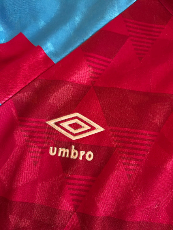 Aston Villa Home Football Shirt 1990-1992 (M)