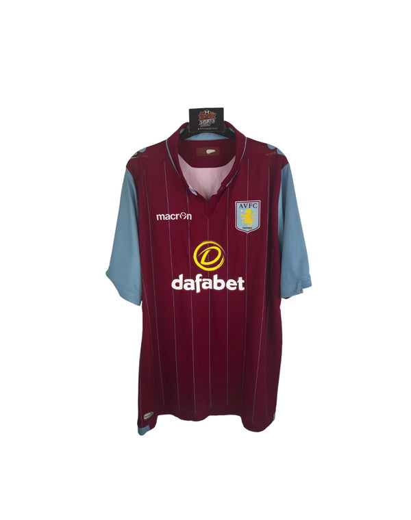Aston Villa Home Football Shirt 2014-2015 (L) 5 Okore