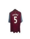 Aston Villa Home Football Shirt 2014-2015 (L) 5 Okore