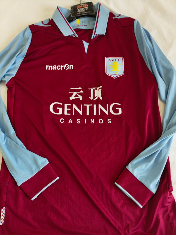 Aston Villa Long Sleeve Home Football Shirt 2012-2013 (XXL)