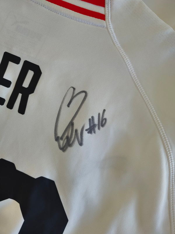 Austria Womens Team Signed Away Football Shirt 2018-2019 (XL) #16 Eder