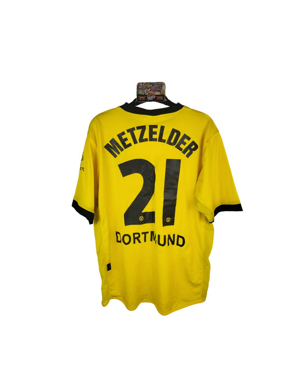 BVB Borussia Dortmund Home Football Shirt 2003-2004 (M) #21 Metzelder