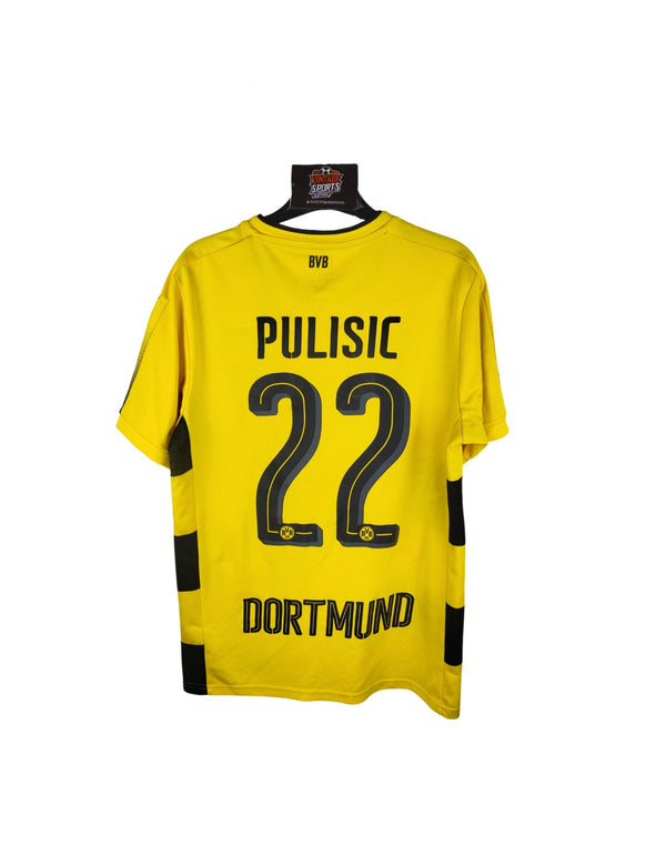 BVB Borussia Dortmund Home Fottball Shirt 2017-2087 (S) #22 Pulisic
