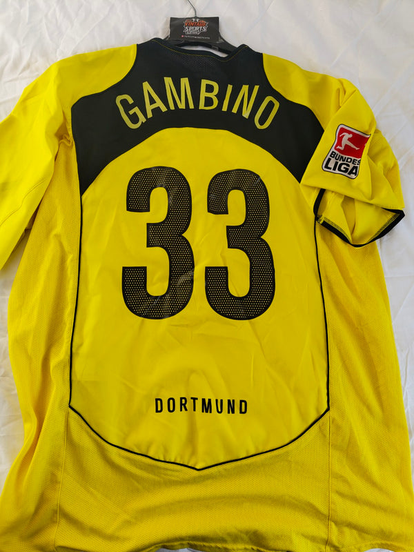 BVB Borussia Dortmund Home Shirt 2004-2005 (XXL) 33 Gambino