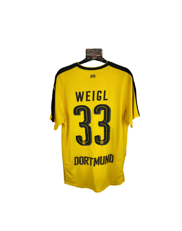 BVB Borussia Dortmund home football shirt 2016-2017 (M) #33 Weigl