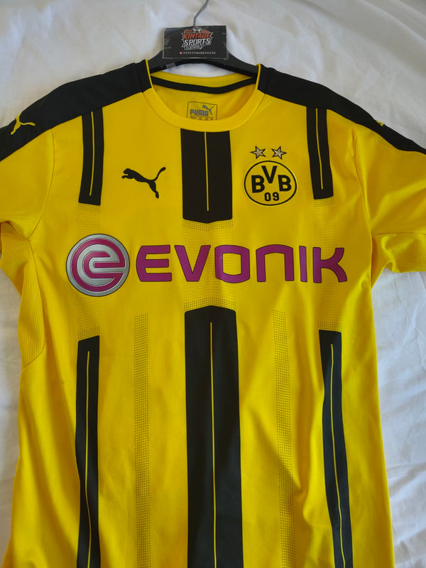 BVB Borussia Dortmund home football shirt 2016-2017 (M) #33 Weigl