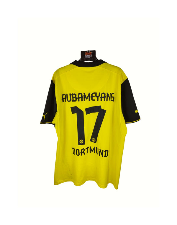 BVB Borussia Dortmund football Cup Home shirt 2013-2014 (XL) 17 Aubameyang