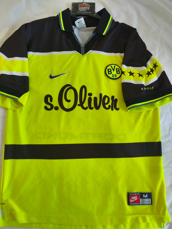 BVB Borussia Dortmund home football shirt 1997-1998 (M)