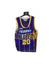 Matchworn Birmingham Bullets BBL Basketball Jersey 1997-1998 (S) #20 Fabulous