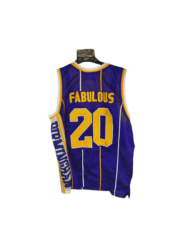 Matchworn Birmingham Bullets BBL Basketball Jersey 1997-1998 (S) #20 Fabulous