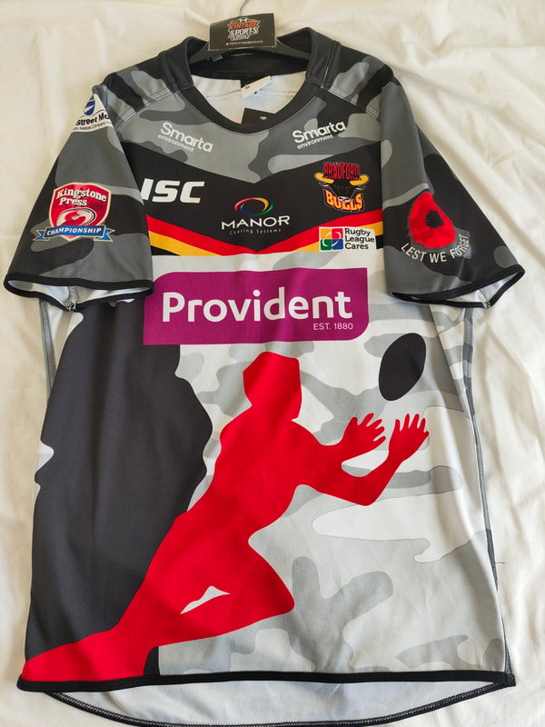Bradford Bulls Rugby League Special Armed Forces Shirt 2015 (XL)