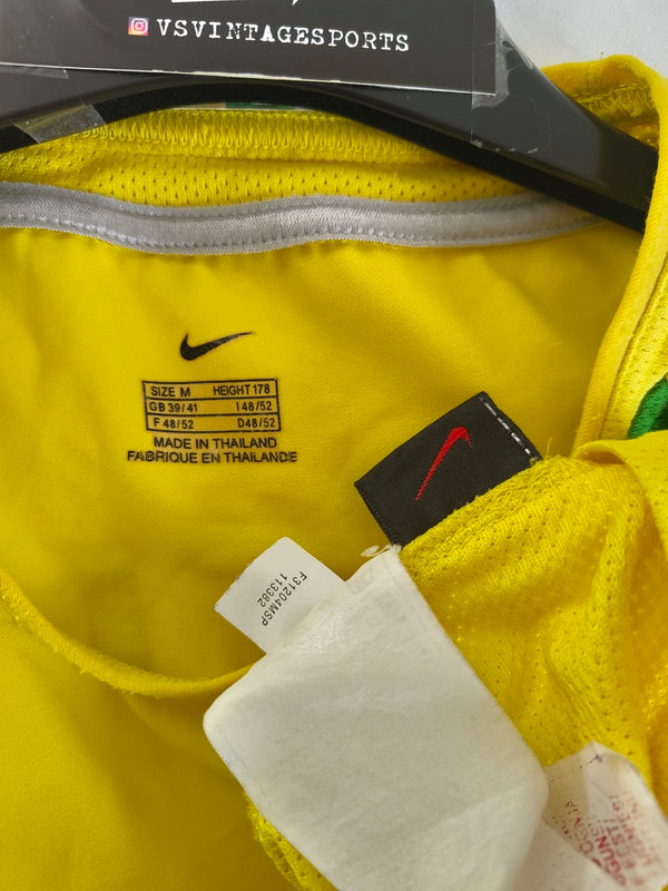 Brazil Home Football Shirt 2002-2004 (M) 10 Rivaldo