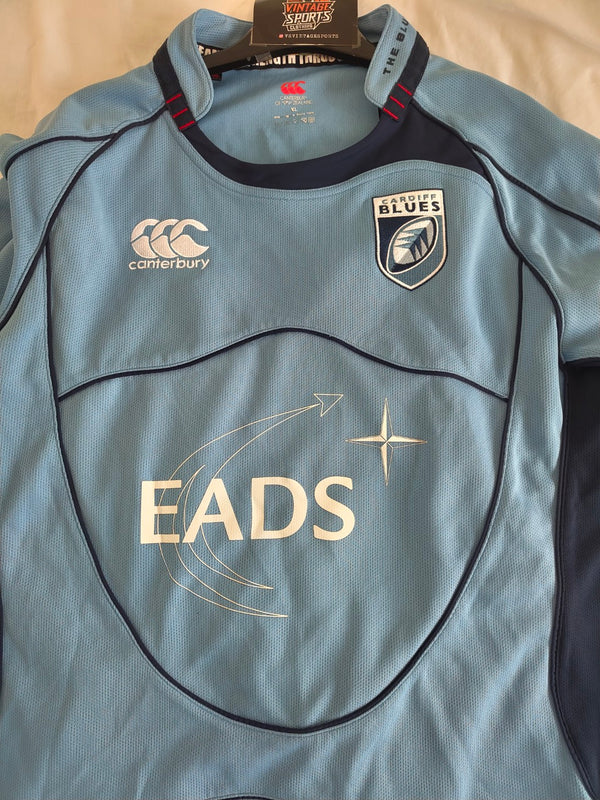 Cardiff Blues Rugby Home Shirt 2008-2009 (XL)