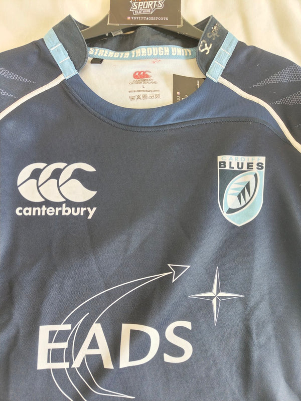 Cardiff Blues Rugby Home Shirt 2010-2011 (L)