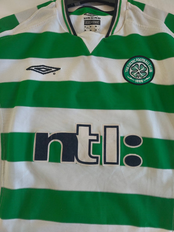 Celtic FC Home Football Shirt 2001-2003 (S)